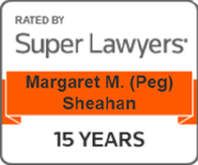 Rated By Super Lawyers | Margaret M. (Peg) Sheahan | 15 years