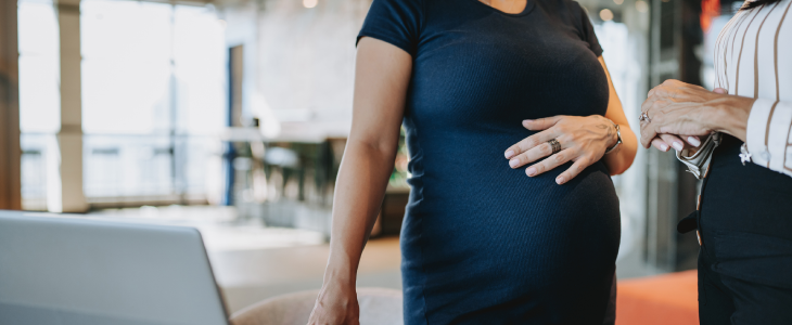 Pregnant worker in the workplace in CT